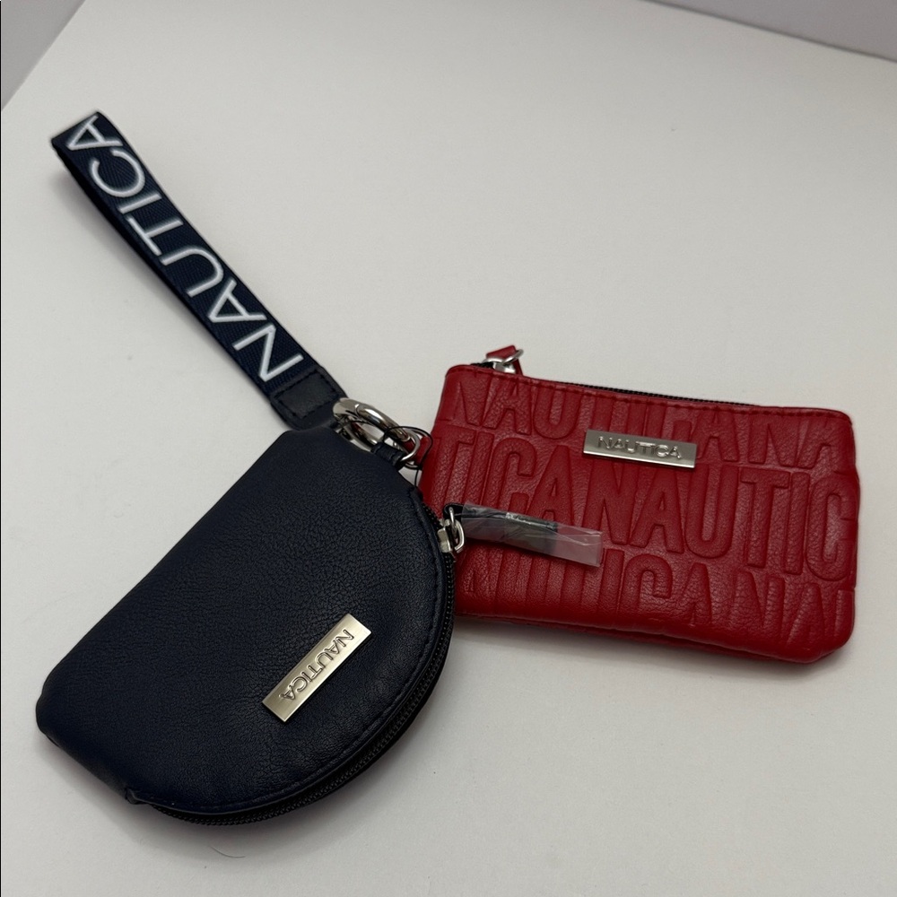 Nautica Black and Red Wristlet Duo